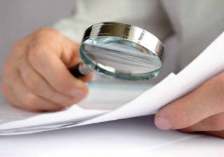 review investigate magnifying glass