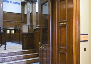 court courtroom jail judge fined ban