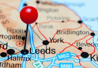 leeds york yorkshire map north