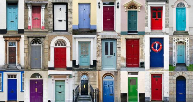 colour row houses