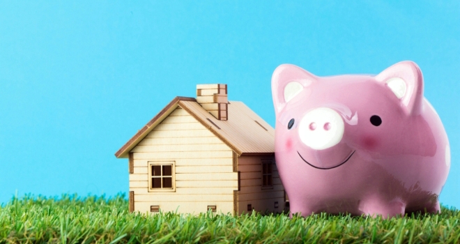 house buy save pig saving