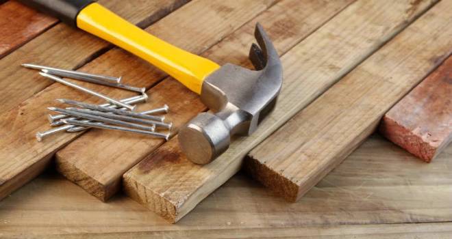 construction development hammer nails