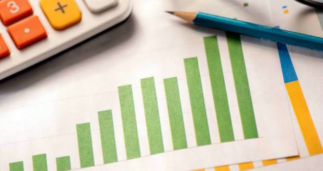 pencil chart green graph stats