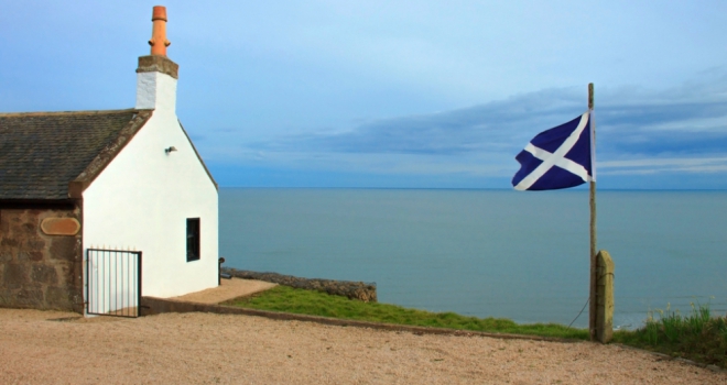 Scotland Scottish house flag