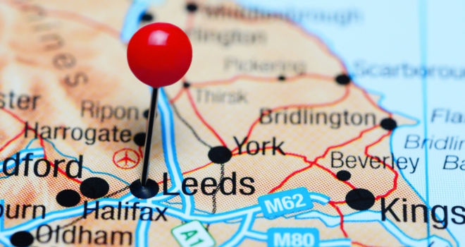 leeds york yorkshire map north